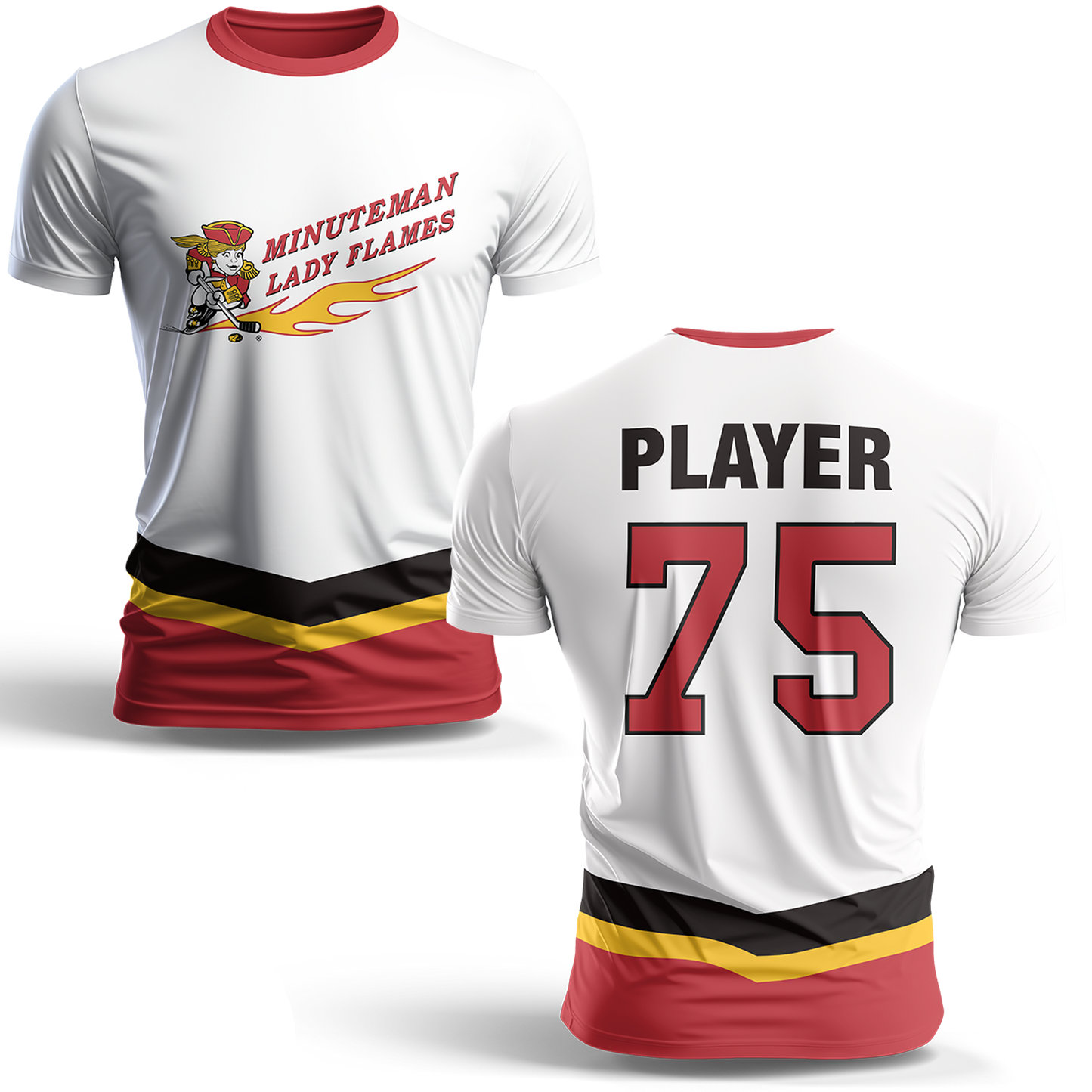 *PRE ORDER* Minuteman Flames or Lady Flames Player Jersey T-Shirt
