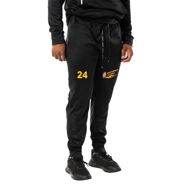 *PRE ORDER* S23 Minuteman Flames or Lady Flames Bauer TEAM Fleece Joggers Pants in Black
