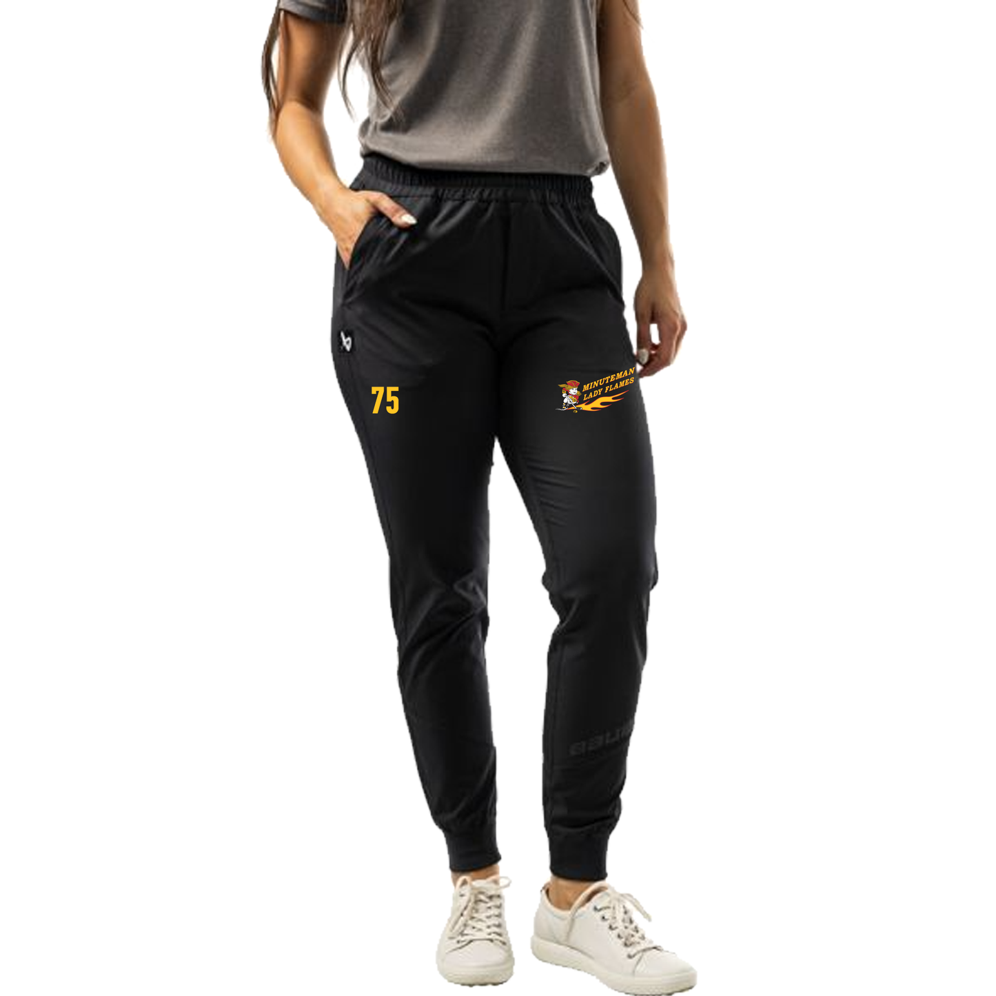 *PRE ORDER* S25 Minuteman Flames or Lady Flames Bauer Women's TEAM Joggers Pants in Black