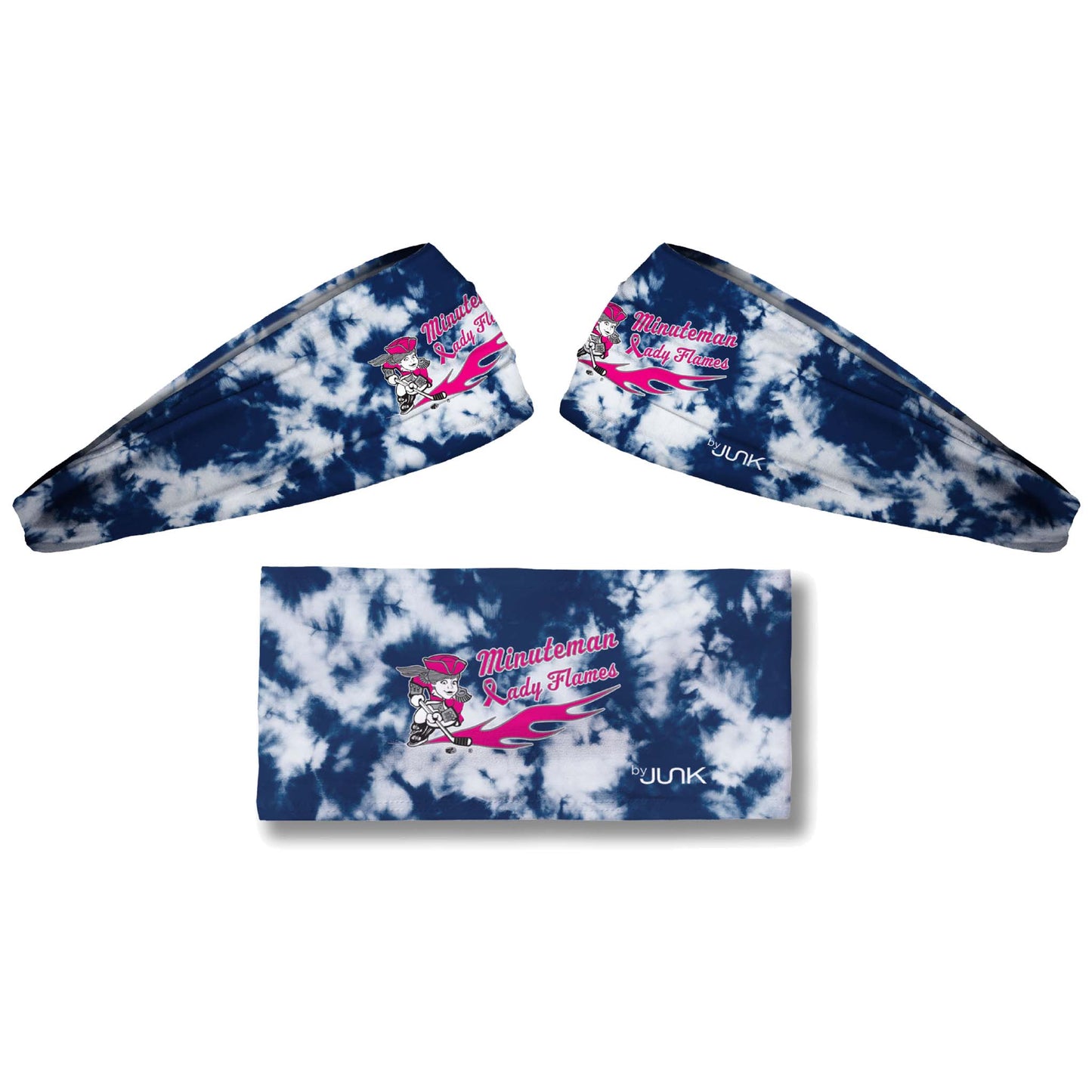 Lady Flames Breast Cancer Logo Junk Brand Headband