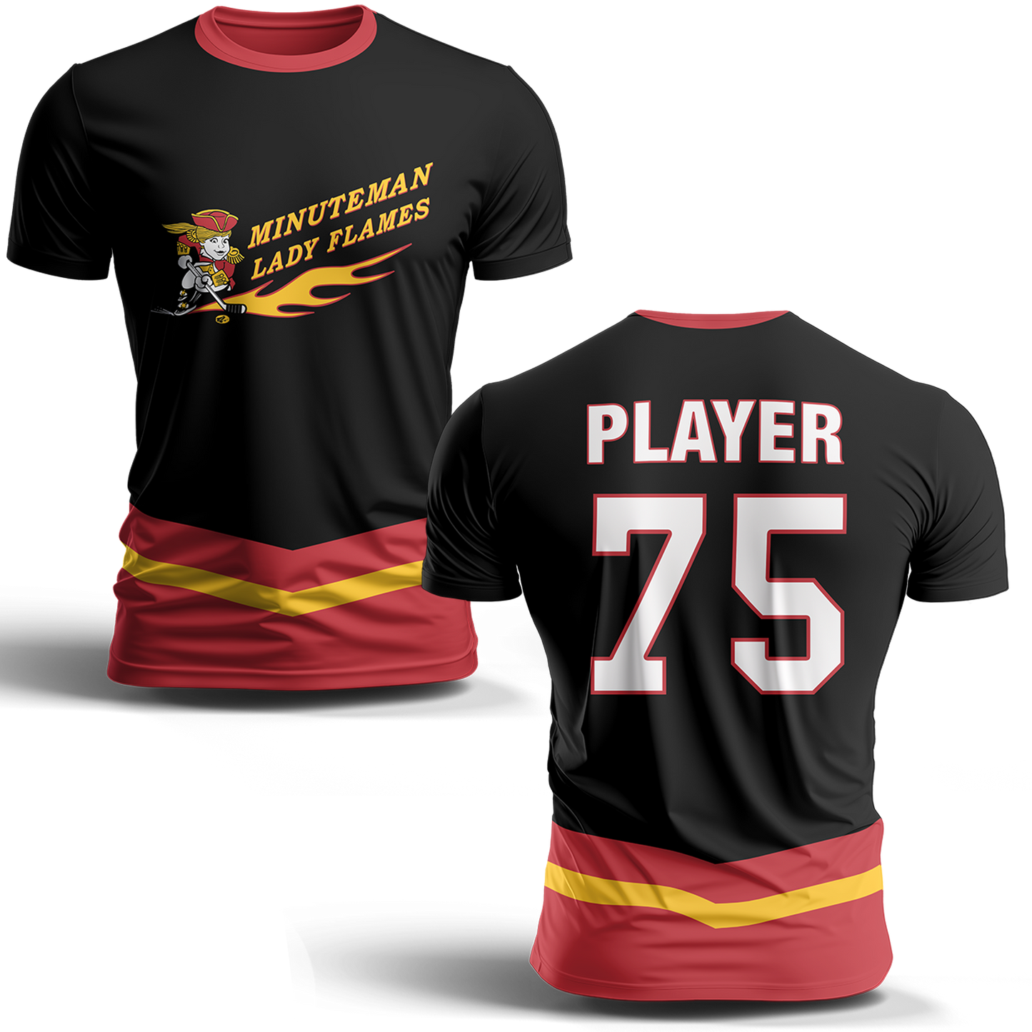 *PRE ORDER* Minuteman Flames or Lady Flames Player Jersey T-Shirt