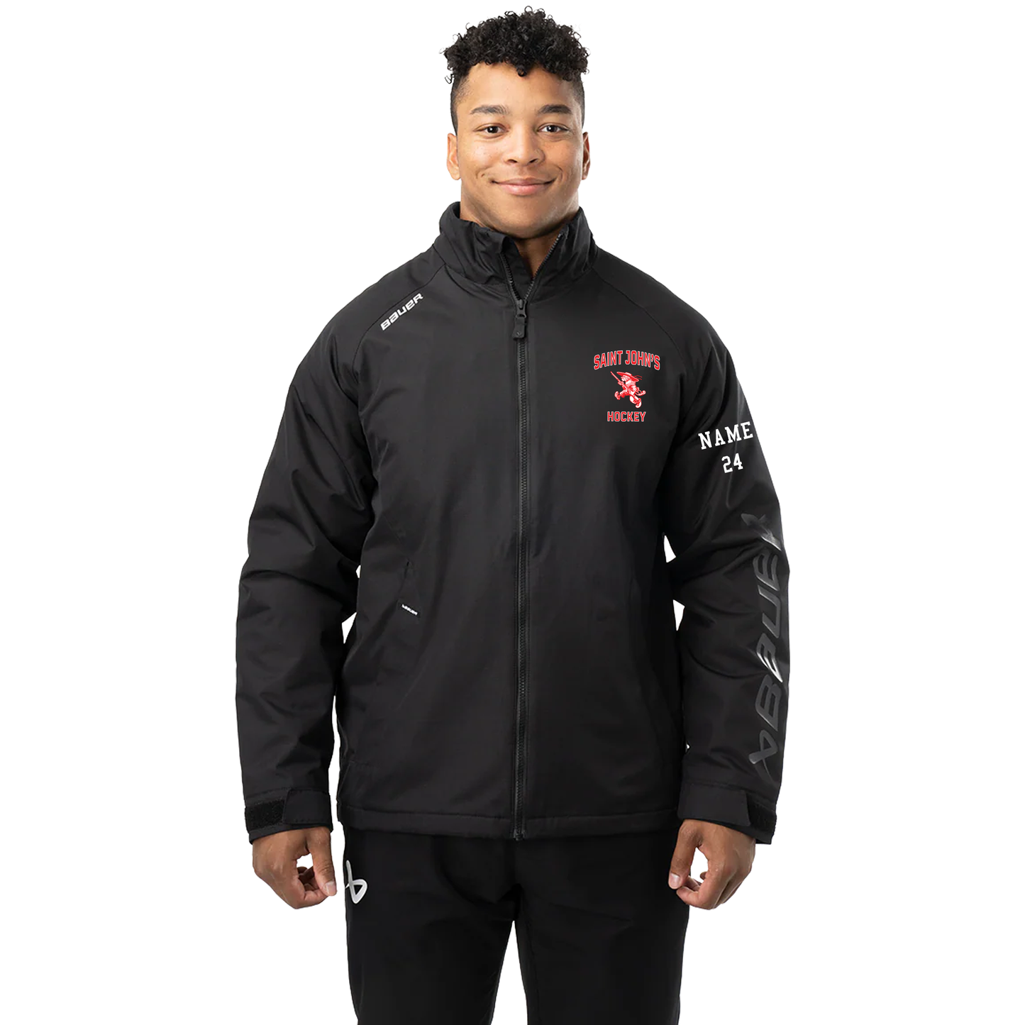 *PRE ORDER* S24 Saint John's Bauer Team Mid-Weight Jacket in Black