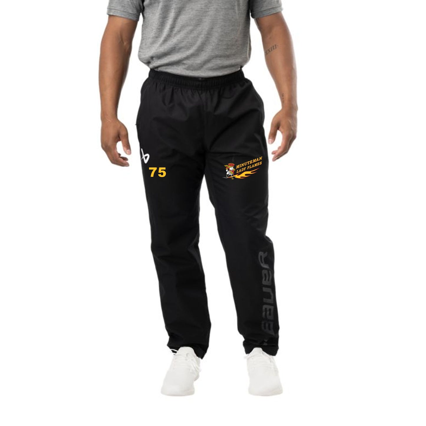 *PRE ORDER* S24 Minuteman Flames or Lady Flames Bauer Lightweight Pants in Black