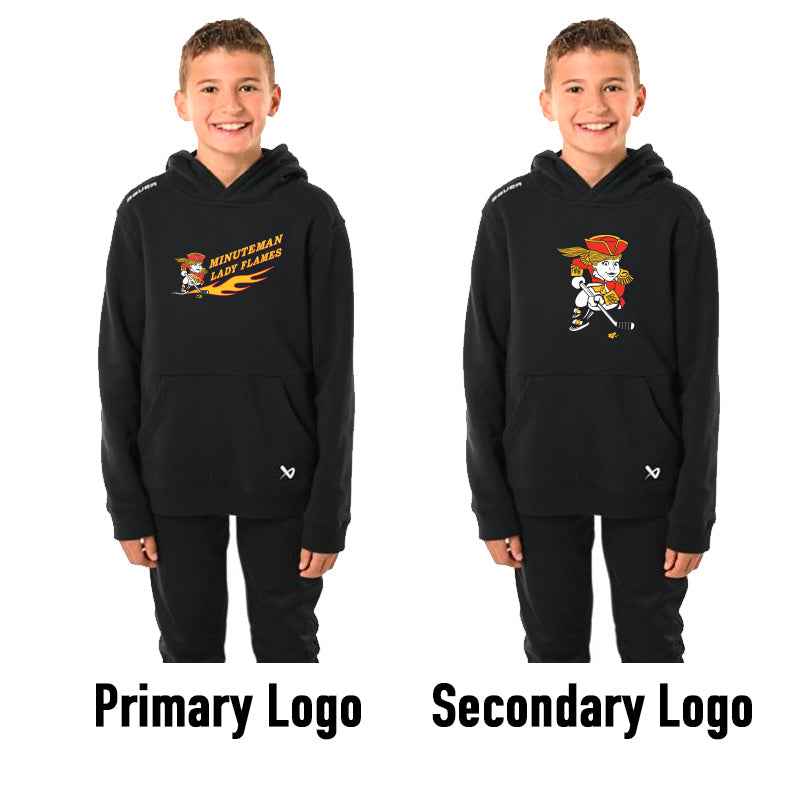 *PRE ORDER* Minuteman Flames or Lady Flames Bauer Team Hoody in Black