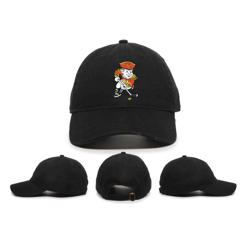 Adult Minuteman Flames OC Sports Adjustable Cap in Red or Black