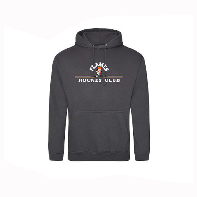 Youth Minuteman Flames OT Sports Hoody in Grey