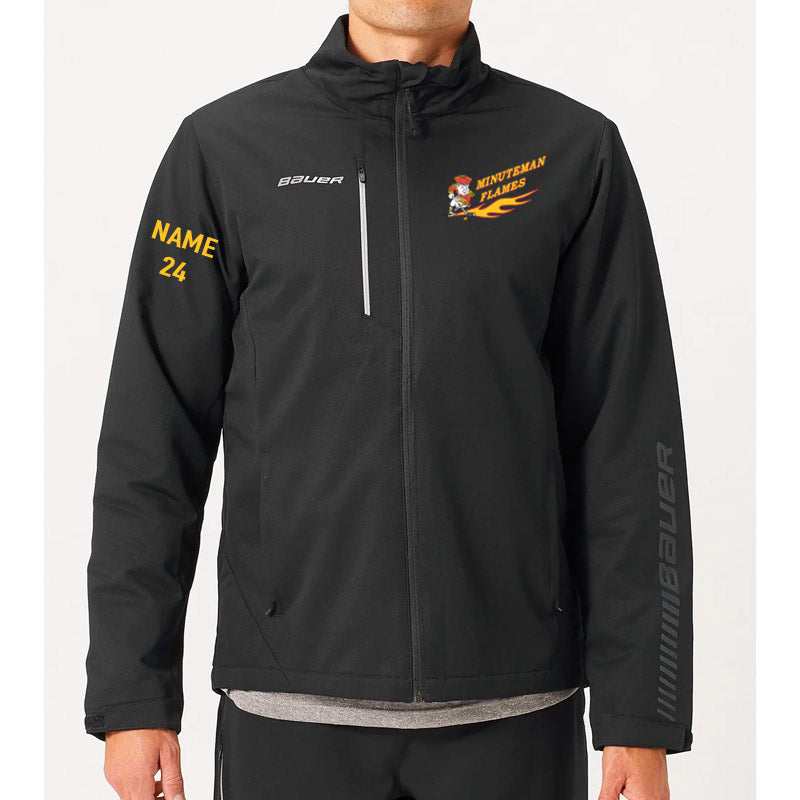 Minuteman Flames or Lady Flames Bauer Supreme Mid-Weight Jacket in Black