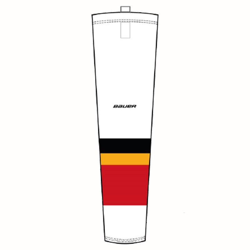 Minuteman Flames and Lady Flames Flex Hockey Socks in White or Black