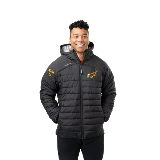 *PRE ORDER* S24 Minuteman Flames or Lady Flames Bauer Puffer Jacket in Black