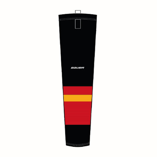 Minuteman Flames and Lady Flames Flex Hockey Socks in White or Black