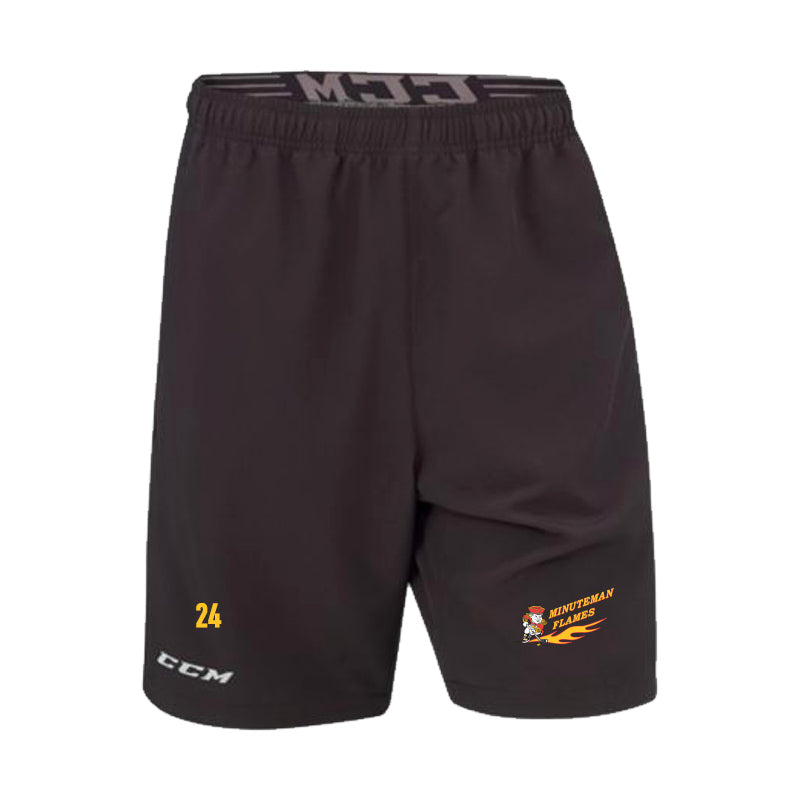 Minuteman Flames or Lady Flames CCM Team Shorts in Black or Grey