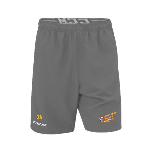 Minuteman Flames or Lady Flames CCM Team Shorts in Black or Grey