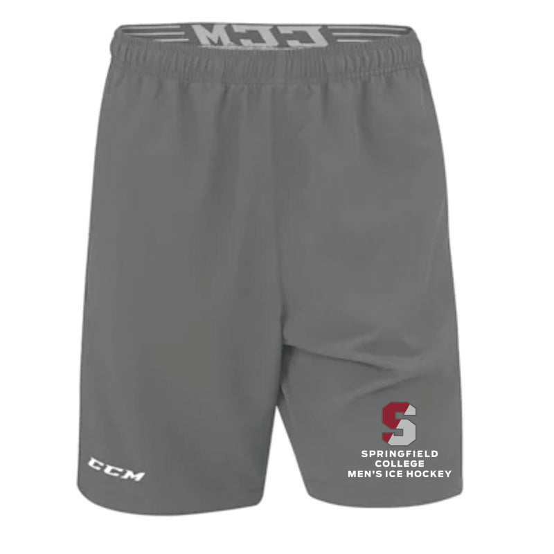 Springfield College Club Hockey CCM Shorts in Grey