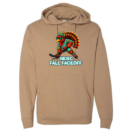 *PRE ORDER* Fall Faceoff MASCOT LOGO Hoody in Grey or Sand