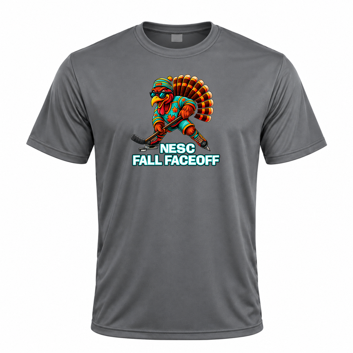 *PRE ORDER* Fall Faceoff MASCOT LOGO Dri Fit T-Shirt in Graphite