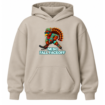 *PRE ORDER* Fall Faceoff MASCOT LOGO Hoody in Grey or Sand