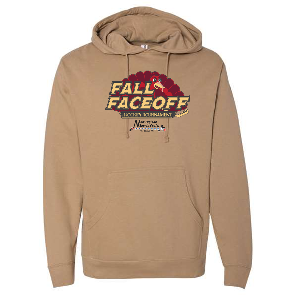 *PRE ORDER* Fall Faceoff PRIMARY LOGO Hoody in Grey or Sand