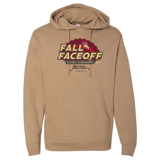 *PRE ORDER* Fall Faceoff PRIMARY LOGO Hoody in Grey or Sand