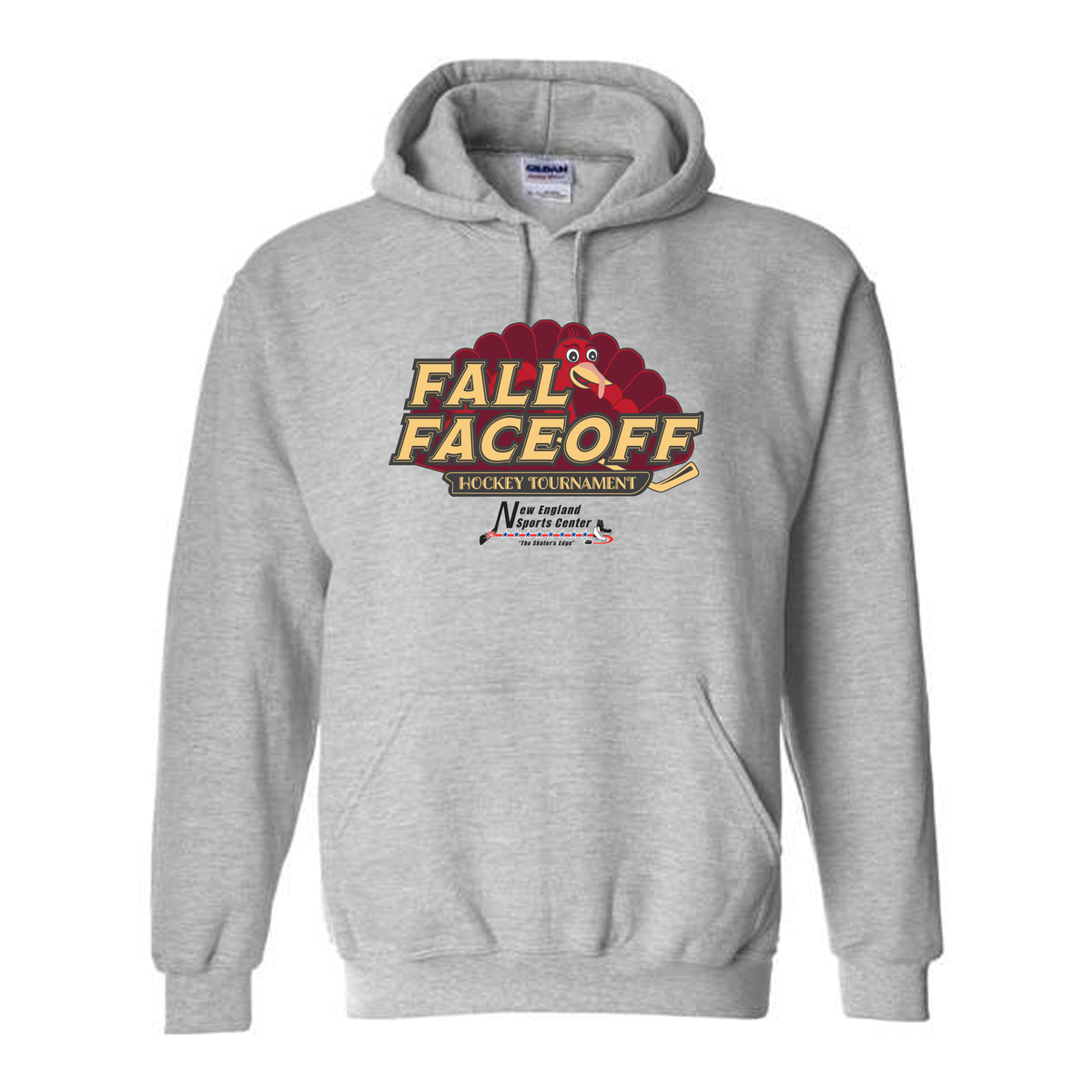 *PRE ORDER* Fall Faceoff PRIMARY LOGO Hoody in Grey or Sand