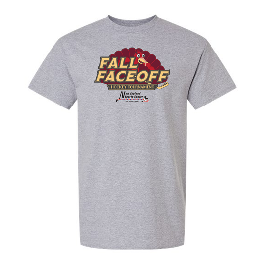 *PRE ORDER* Fall Faceoff PRIMARY LOGO Cotton T-Shirt in Grey
