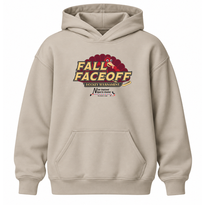 *PRE ORDER* Fall Faceoff PRIMARY LOGO Hoody in Grey or Sand