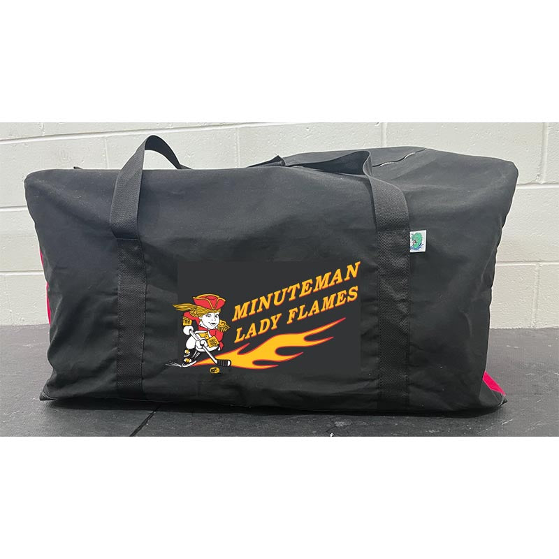 Lady Flames Hockey Bag in Black and Red
