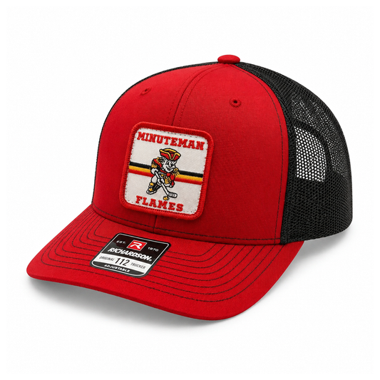 Minuteman Flames or Lady Flames Trucker Cap in Red / Black