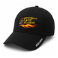 Minuteman Flames or Lady Flames Women's Perf Ponytail Hat in Black