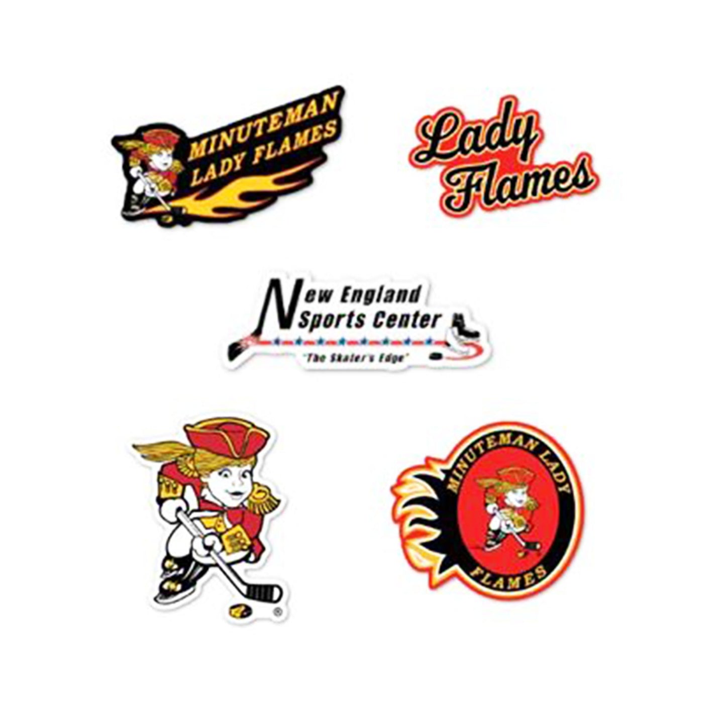 Minuteman Flames or Lady Flames Sticker Pack
