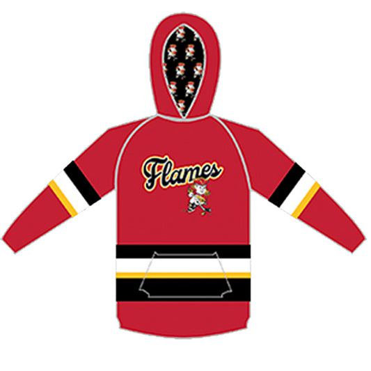 Minuteman Flames OT Sports Sublimated Sweatshirt in Red