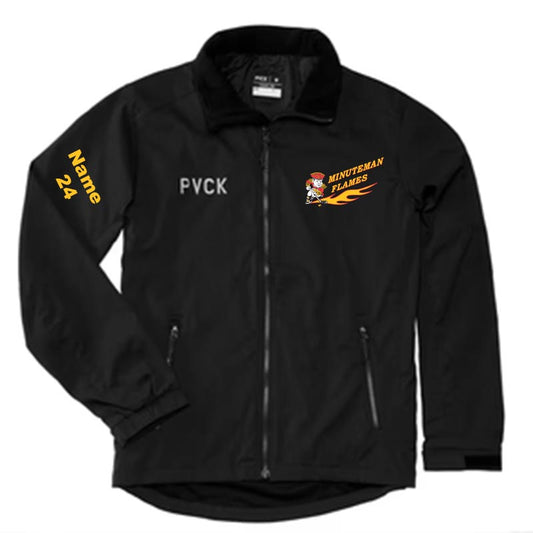 Minuteman Flames or Lady Flames PVCK Team Jacket in Black