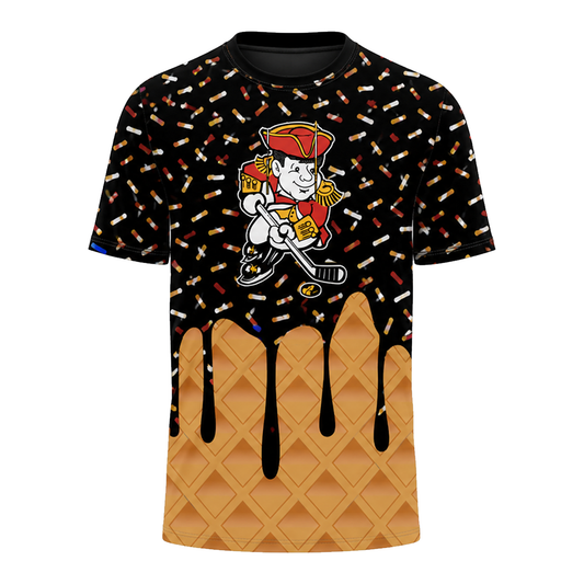 *PRE ORDER* S26 Minuteman Flames or Lady Flames Ice Cream Drip Sublimated T-Shirt