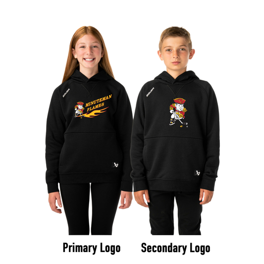 *PRE ORDER* S26 Minuteman Flames or Lady Flames Bauer Team Hoody in Black
