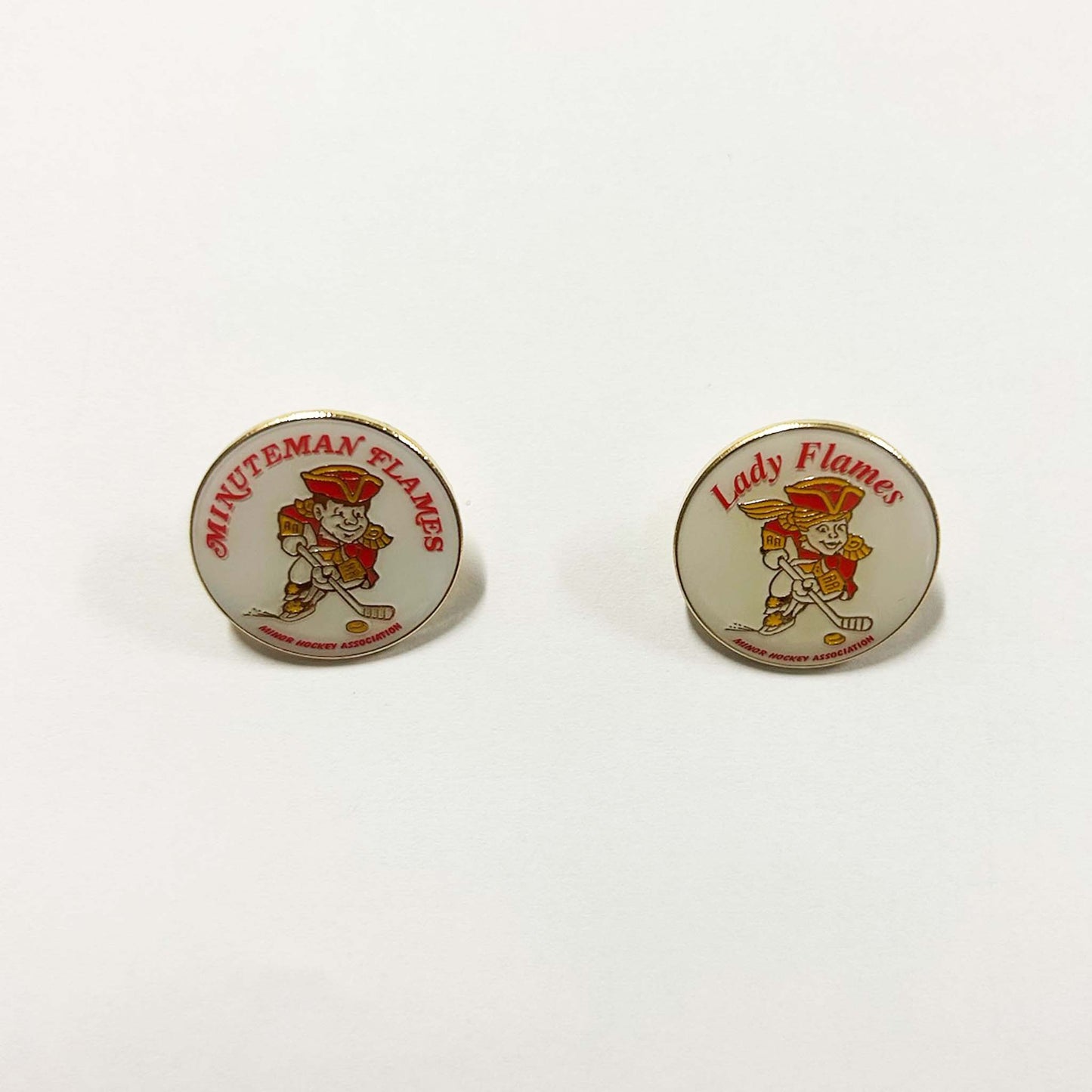 Minuteman Flames or Lady Flames Circle Pin #2