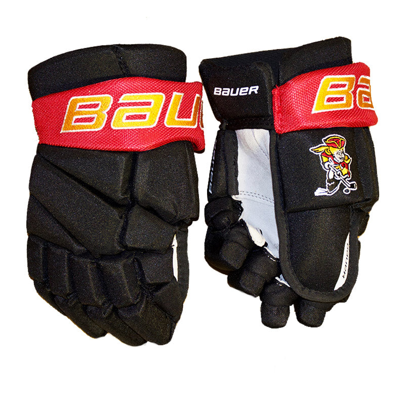 Lady Flames Bauer Vapor Elite Team Gloves in Black / Red
