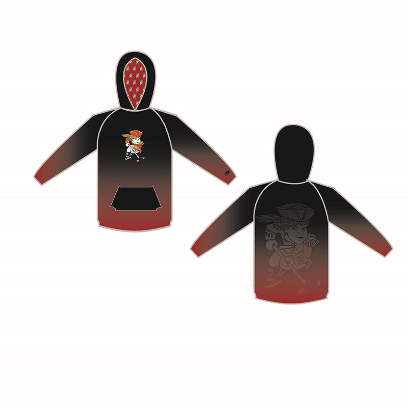 Lady Flames OT Sports Sublimated Sweatshirt in Red and Black